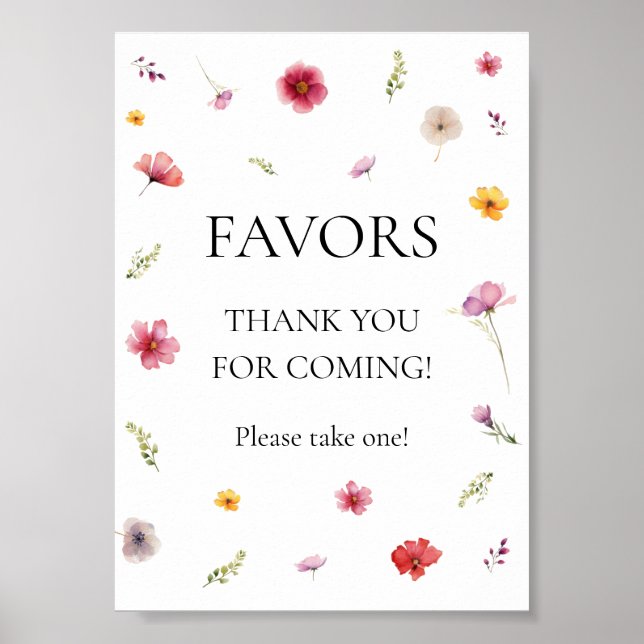 Poster Favor de Flor Silvestre  (Frente)