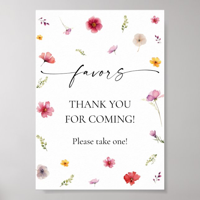 Poster Favor de Flor Silvestre (Frente)