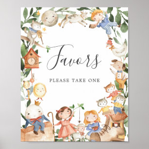 Poster Favor de Música Infantil para Chá de Bebê