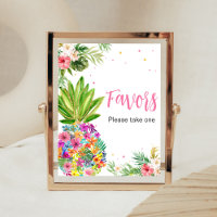 Favor do Abacaxi Floral Tropical