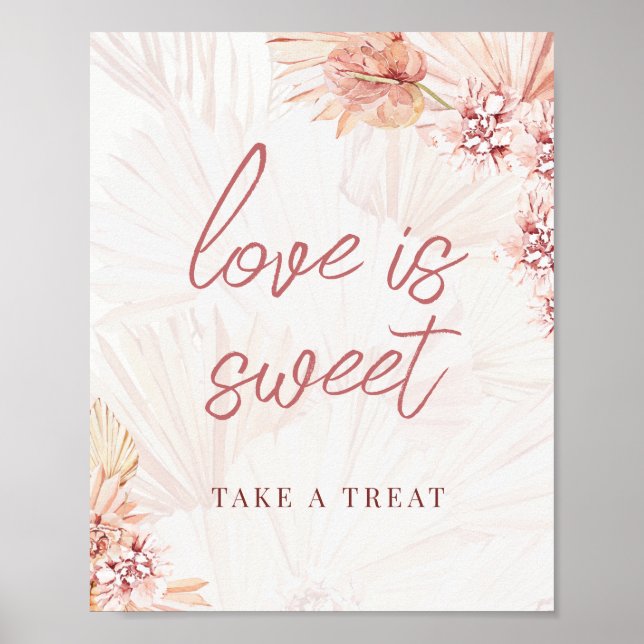 Poster Favor Favorzinho Por Favor Leve Um Boho Boêmio Beg (Frente)