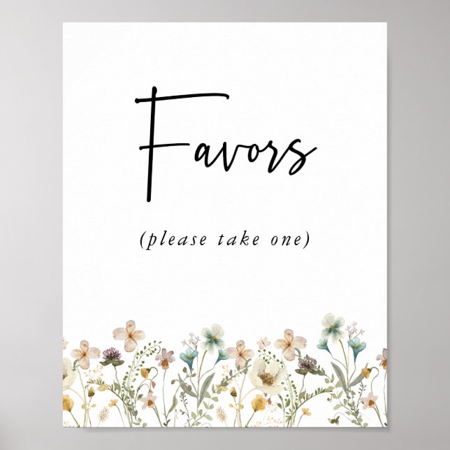 Poster Favor Florais (Frente)