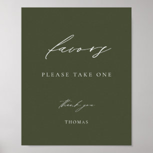 Poster Favor Verde-Oliva