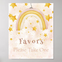 Favorece as estrelas douradas do arco-íris Boho po