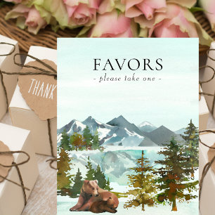 Poster Favorece o Chá de fraldas de Ursos Rásticos da M
