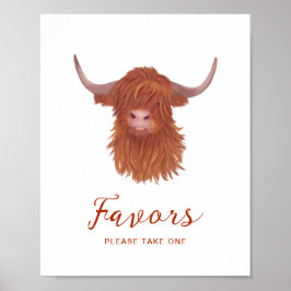 Poster Favorece o Chá de fraldas de Vaca Superior