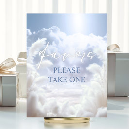 Poster Favorece o Sign On Cloud Nine 9 Pampas Chá de pane
