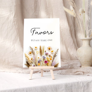 Poster Favores De Flores Selvagens Por Favor Pegue Um