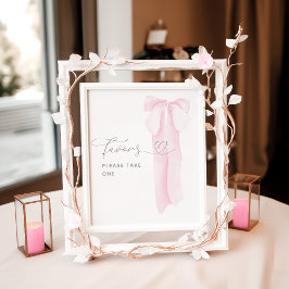 Poster Favores do Chá de fraldas Minimalista de Arco Rosa