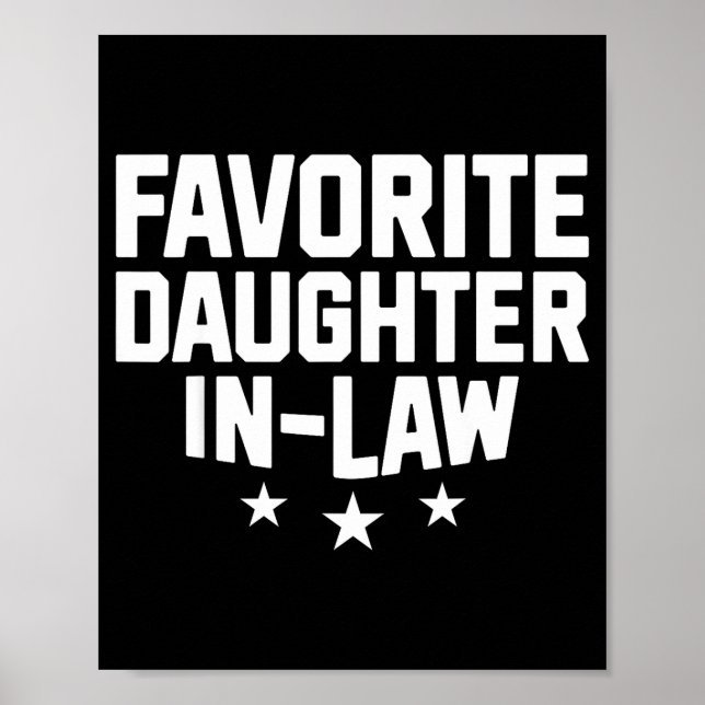 Poster Favorite Daughter-in-law Funny Wife Mom Mother's D (Frente)
