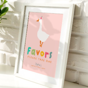 Poster Favoritos de Aniversário de 2 Anos da Gansa Boba R