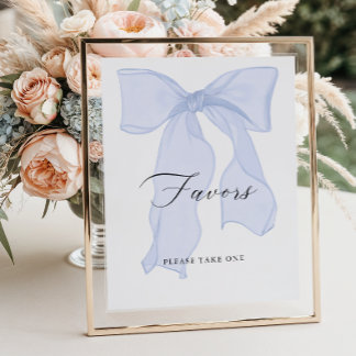 Poster Favoritos do Chá de fraldas Arco Azul