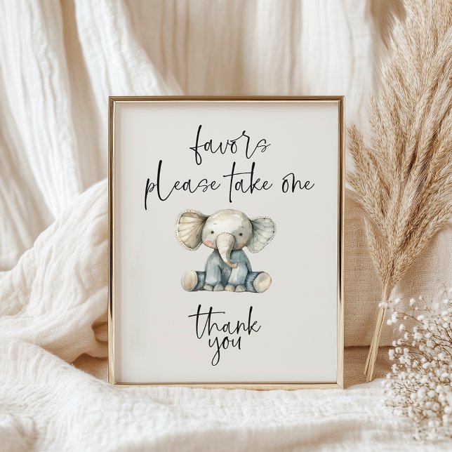 Poster Favoritos para Chá de Bebê com Animais de Pelúcia  (Criador carregado)
