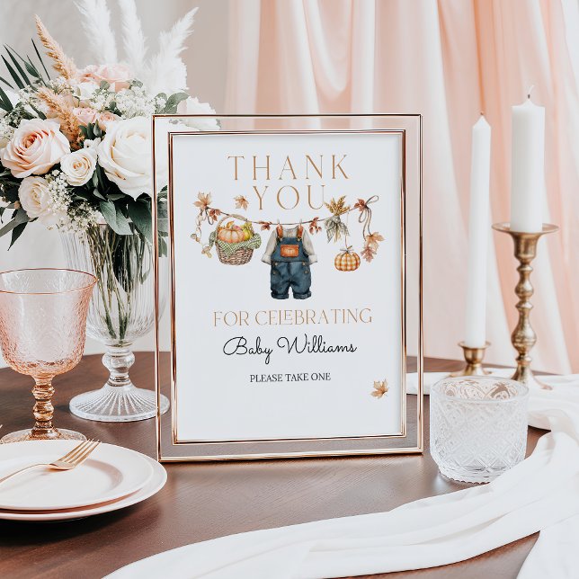 Poster Favoritos Sinais Pumpkin Chá de fraldas de queda (Criador carregado)