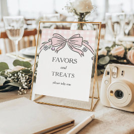Poster Favors and Treat Pink Ice Cream Sundae Baby Shower