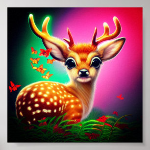 Poster Fawn Art