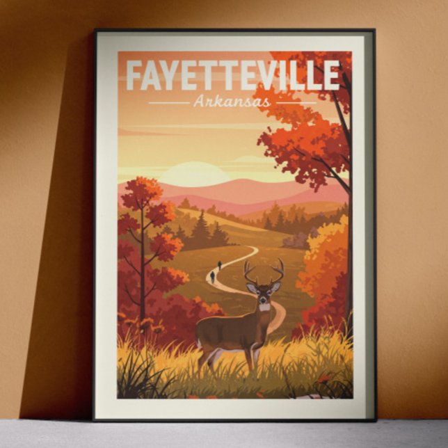 Poster Fayetteville Arkansas Antiga (Criador carregado)