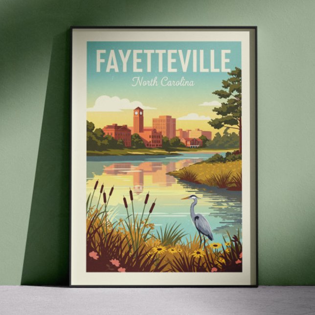 Poster Fayetteville North Carolina Antiga (Criador carregado)