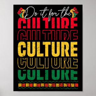 Poster Fazê-Lo Pela Cultura História Negra 1970 Homens