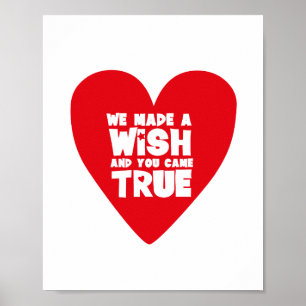 Poster FAZEMOS UM DESEJO Coração de Amor