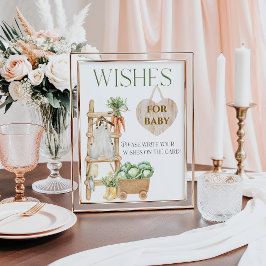 Poster Fazenda crescida localmente desejos de Chá de fral