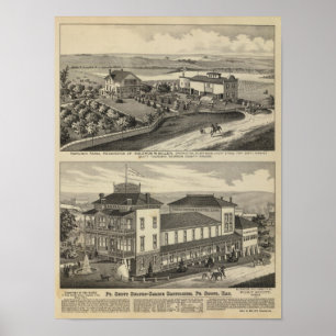 Poster Fazenda de Fairview e Sanitarium, Kansas