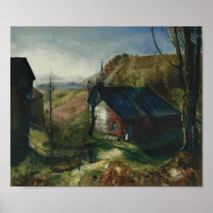 Poster Fazenda de montanha por George Bellows (1922)