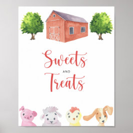 Poster Fazenda - Doces e guloseimas