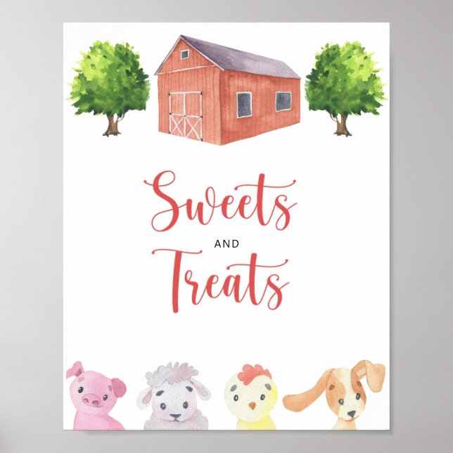 Poster Fazenda - Doces e guloseimas (Frente)