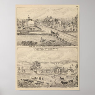 Poster Fazenda e residência conservadas em estoque em