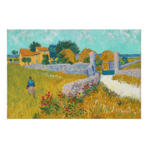 Pôster Fazenda em Provença - Vincent van Gogh