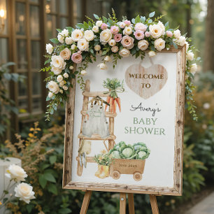 Poster Fazenda escalada local, Chá de fraldas russo bem-v