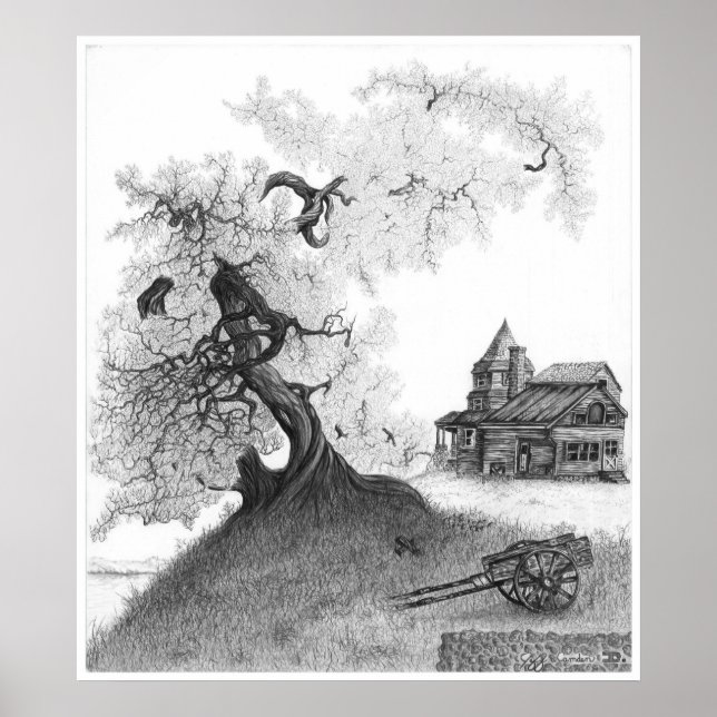 Pôster "Fazenda House", por Jeff Camden (Frente)