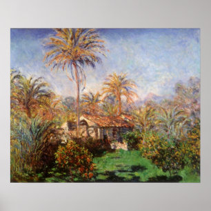 Poster Fazenda pequena do país em Bordighera por Claude