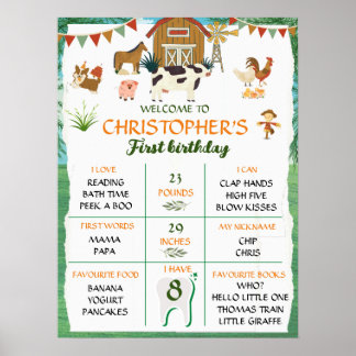 Poster Fazenda primeiro aniversário