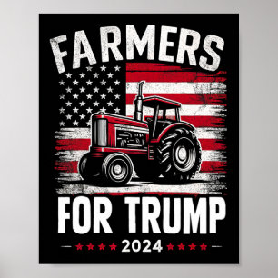 Poster Fazendeiros Americanos Para Eleições Trump Nos Eua