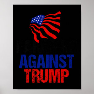 Poster Fazendeiros contra Trump Anti Donald Trump America