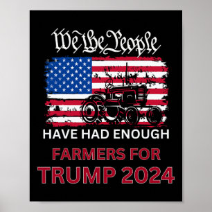 Poster Fazendeiros Republicanos Para Trump 2024 Nós Somos