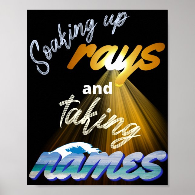 Poster Fazendo Rays e Tomando Nomes no Verão (Frente)