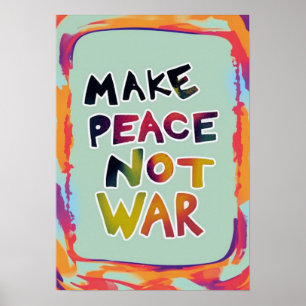 Poster Fazer a paz não guerra