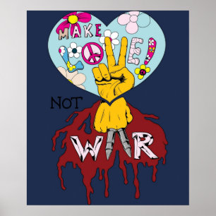 Poster Fazer Amor Não Guerra