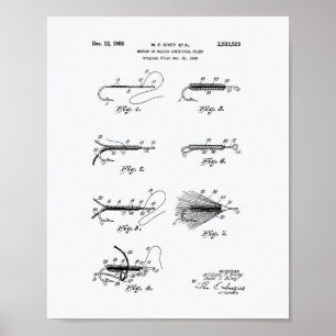 Pôster Fazer Artificial 1950 Patent Art - White Paper
