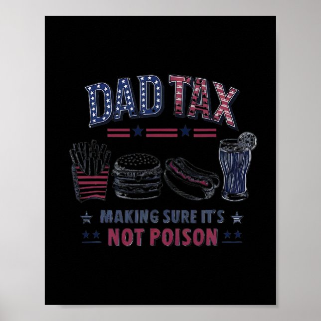 Poster Fazer de impostos com certeza que não é Pai Dia de (Frente)