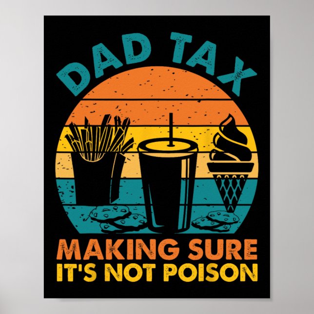 Poster Fazer de impostos com certeza que não é Pai Dia de (Frente)