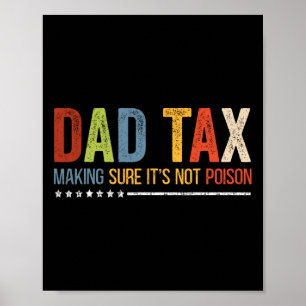 Poster Fazer de impostos com certeza que não é um Dia de