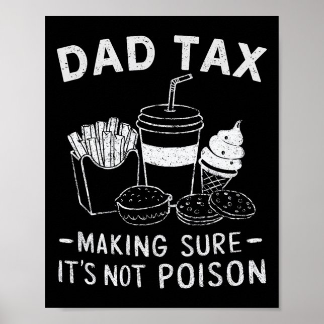 Poster Fazer de impostos com certeza que não é um Pai env (Frente)