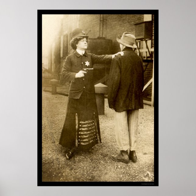 Pôster Fazer e detenção da polícia 1909 (Frente)
