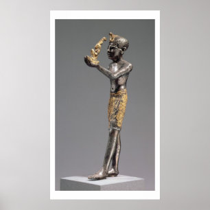 Poster Fazer faraó e oferenda diante da deusa Maat