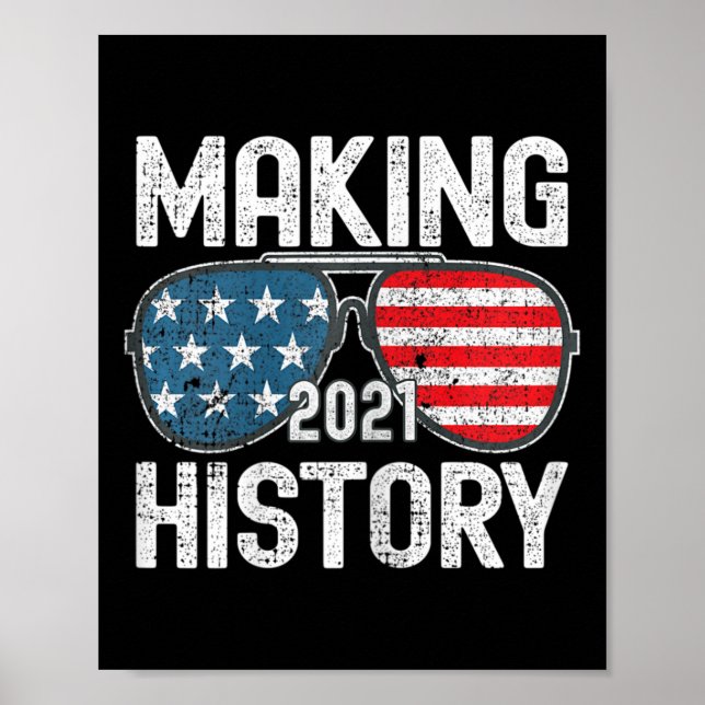 Poster Fazer History Inauguration 2021 Biden Harris Sung (Frente)