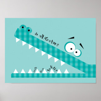 Pôster fazer jacarés...